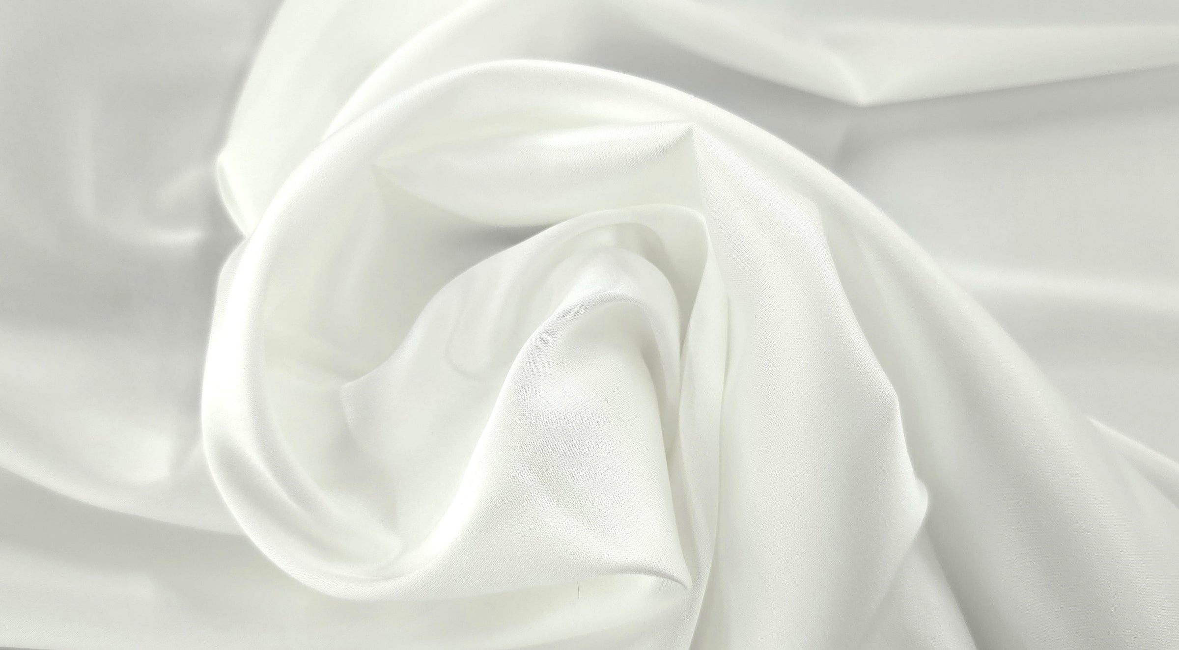 Soft Polyester Satin Ivory