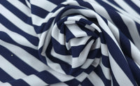 Polyamide Spandex Dark Navy Stripe