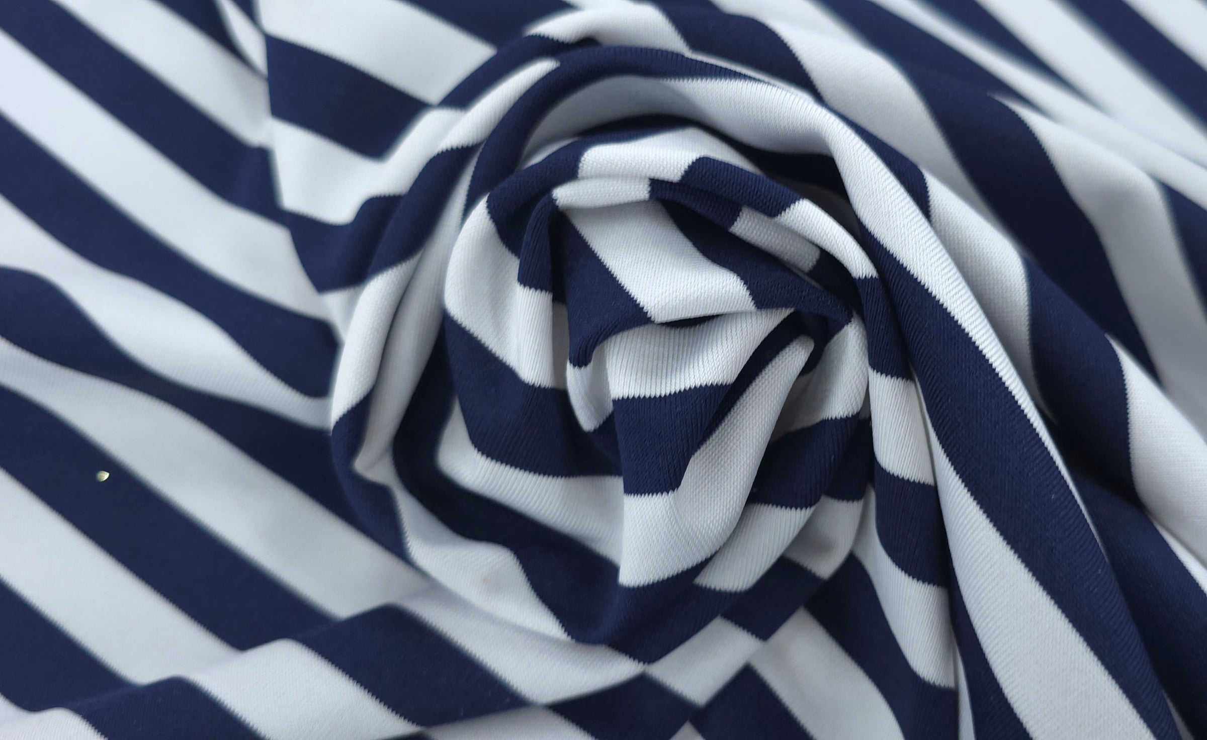 Polyamide Spandex Dark Navy Stripe