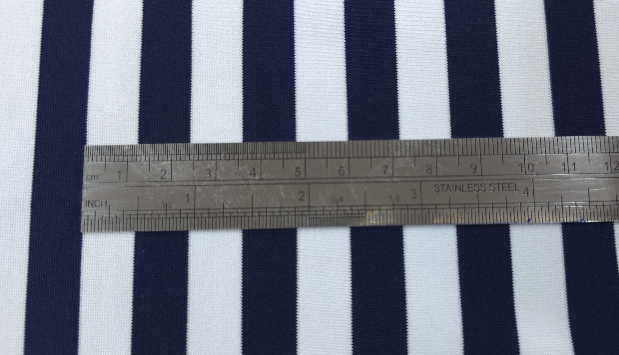 Polyamide Spandex Dark Navy Stripe