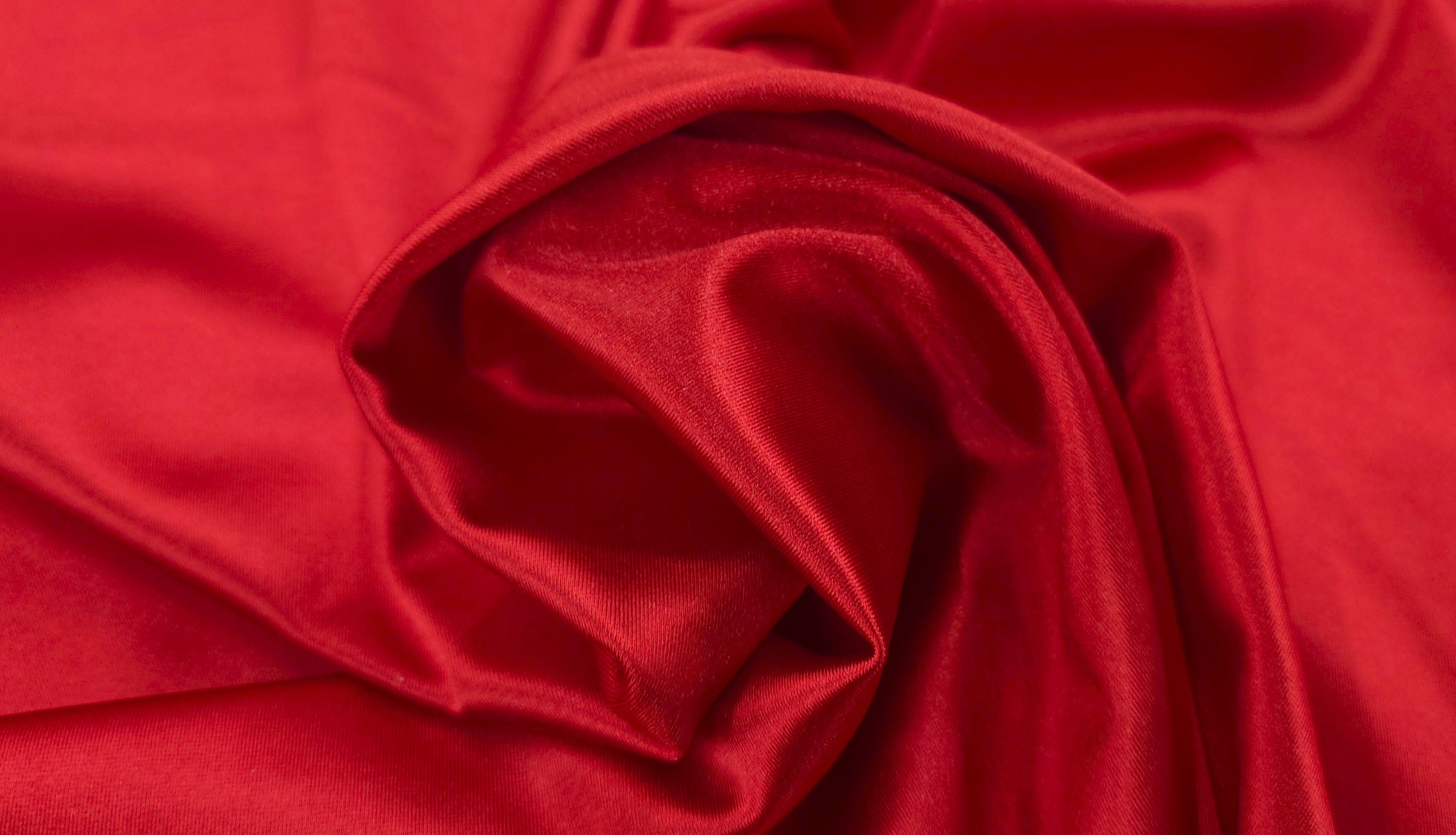 Luxe Satin Look Knit Red