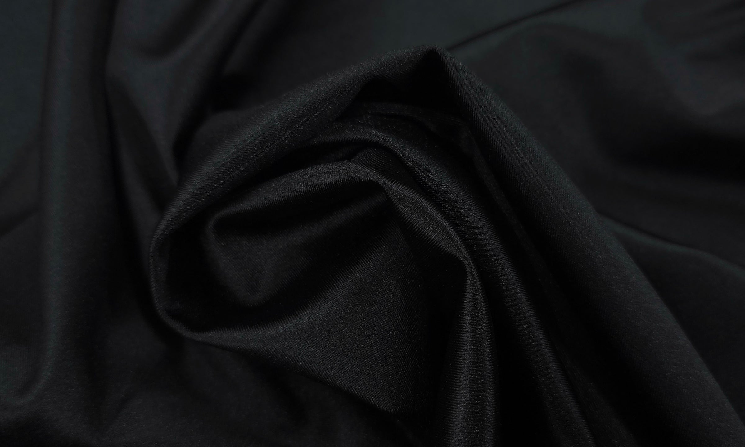 Luxe Satin Look Knit Black