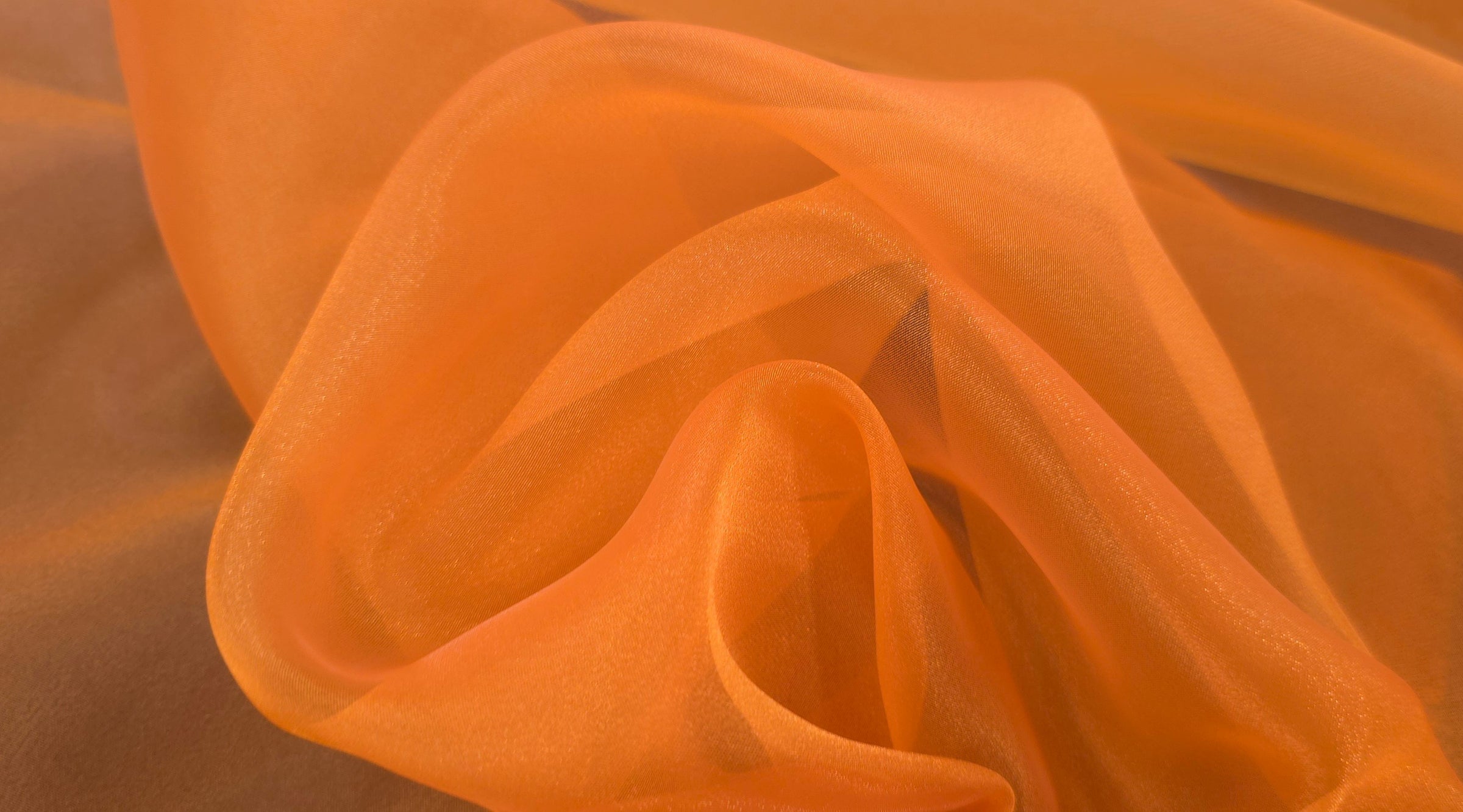 Crystal Organza 145cm Orange
