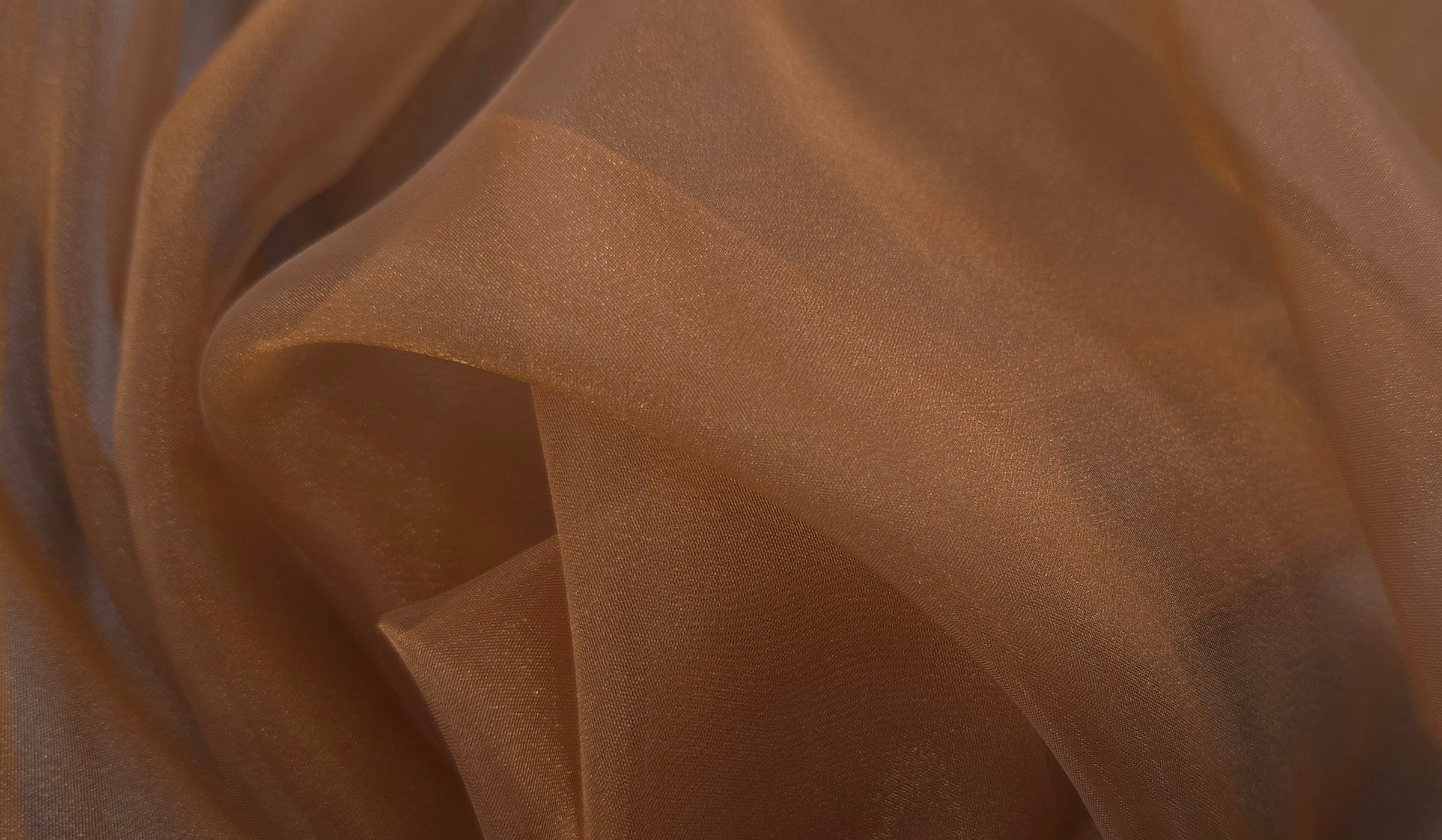 Crystal Organza 145cm Brown
