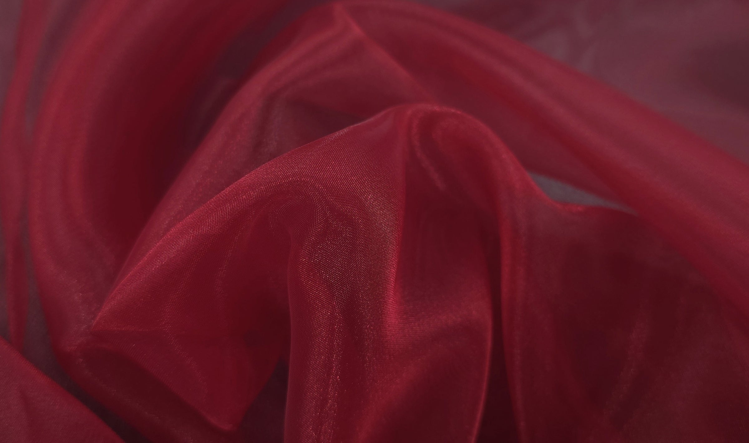 Crystal Organza 145cm Dark Red