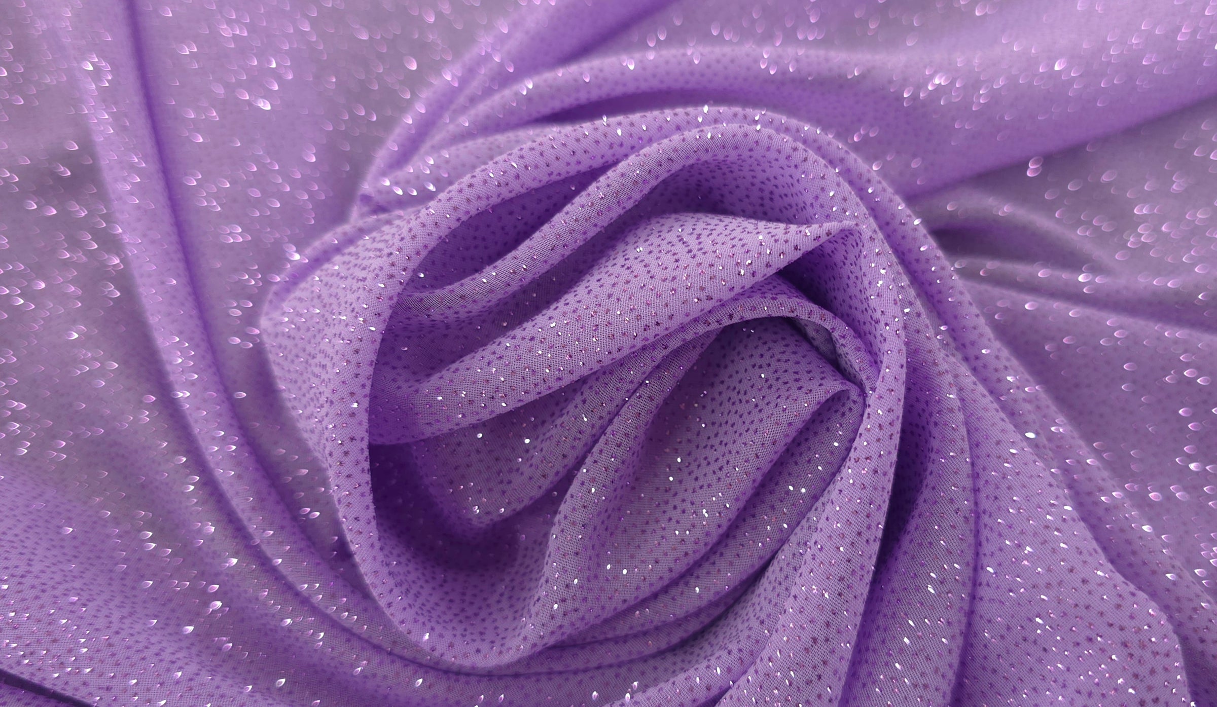 Glitter Chiffon Lilac