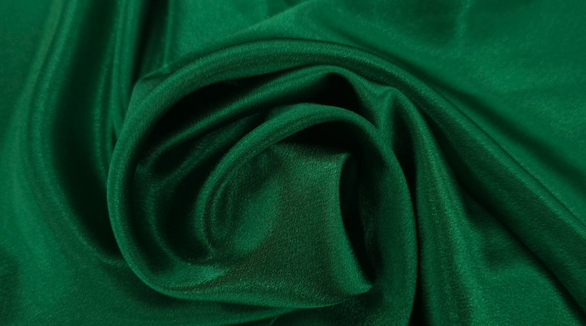 Stretch Satin Crepe Green