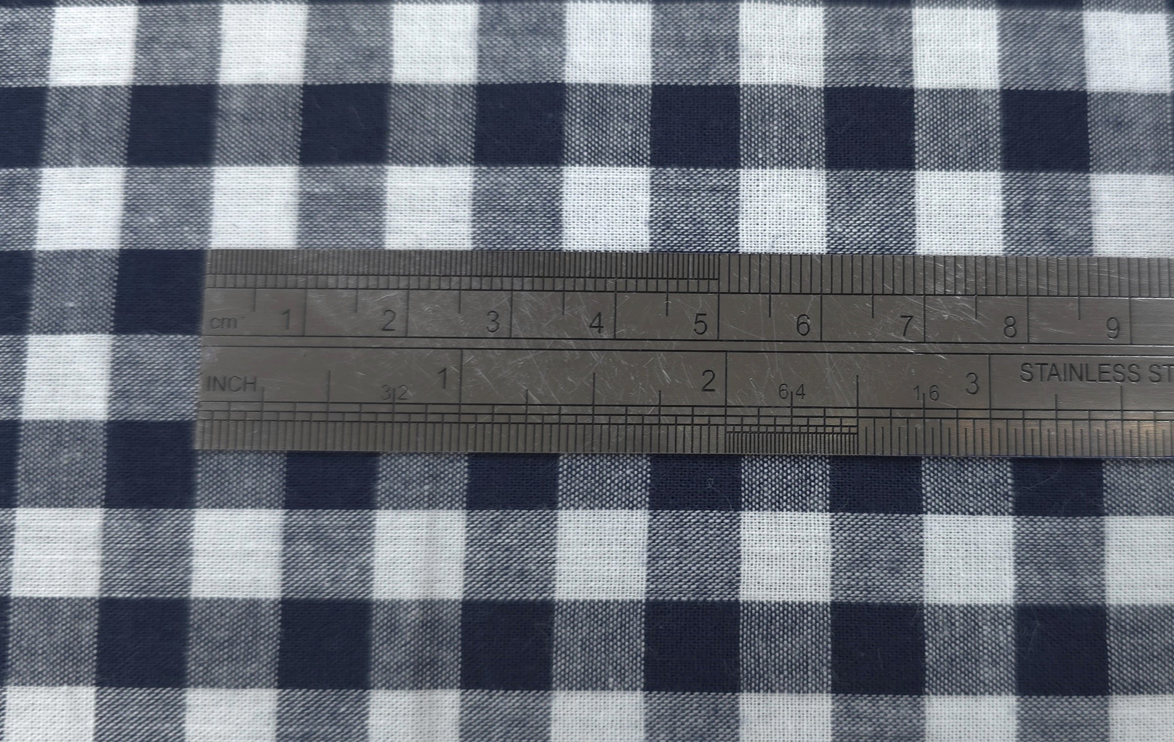 Gingham Navy