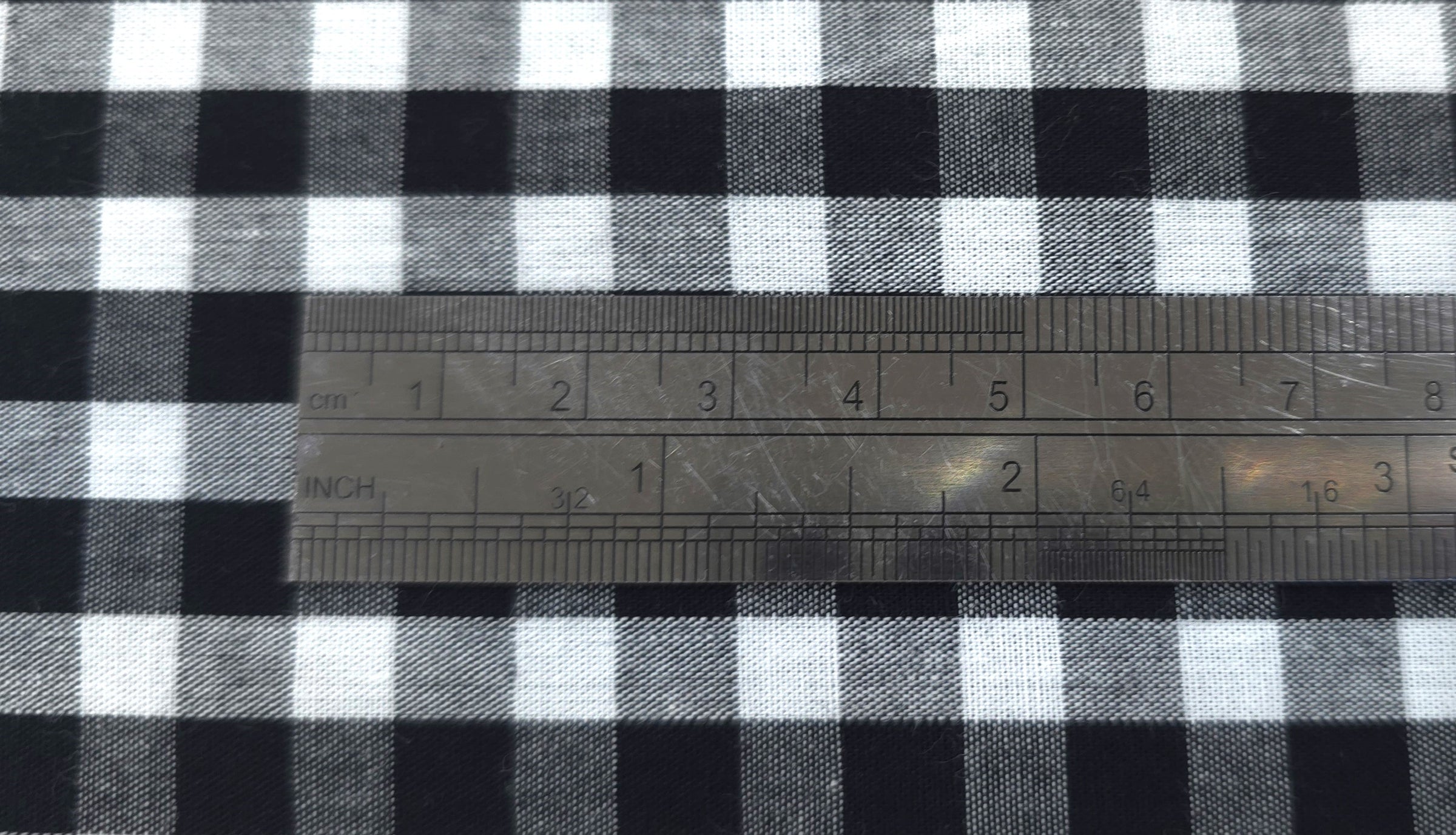 Gingham Black