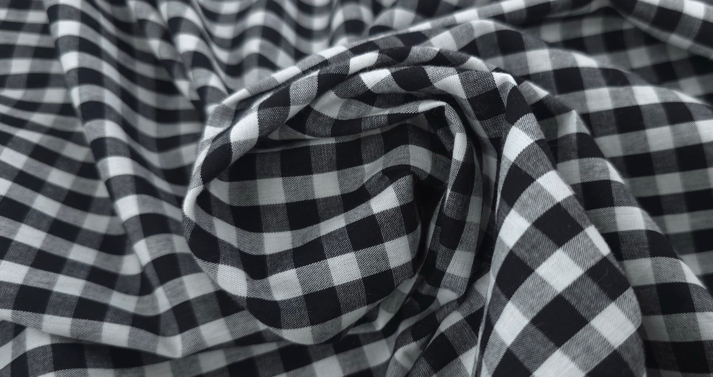 Gingham Black