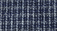 Check Tweed Suiting Navy