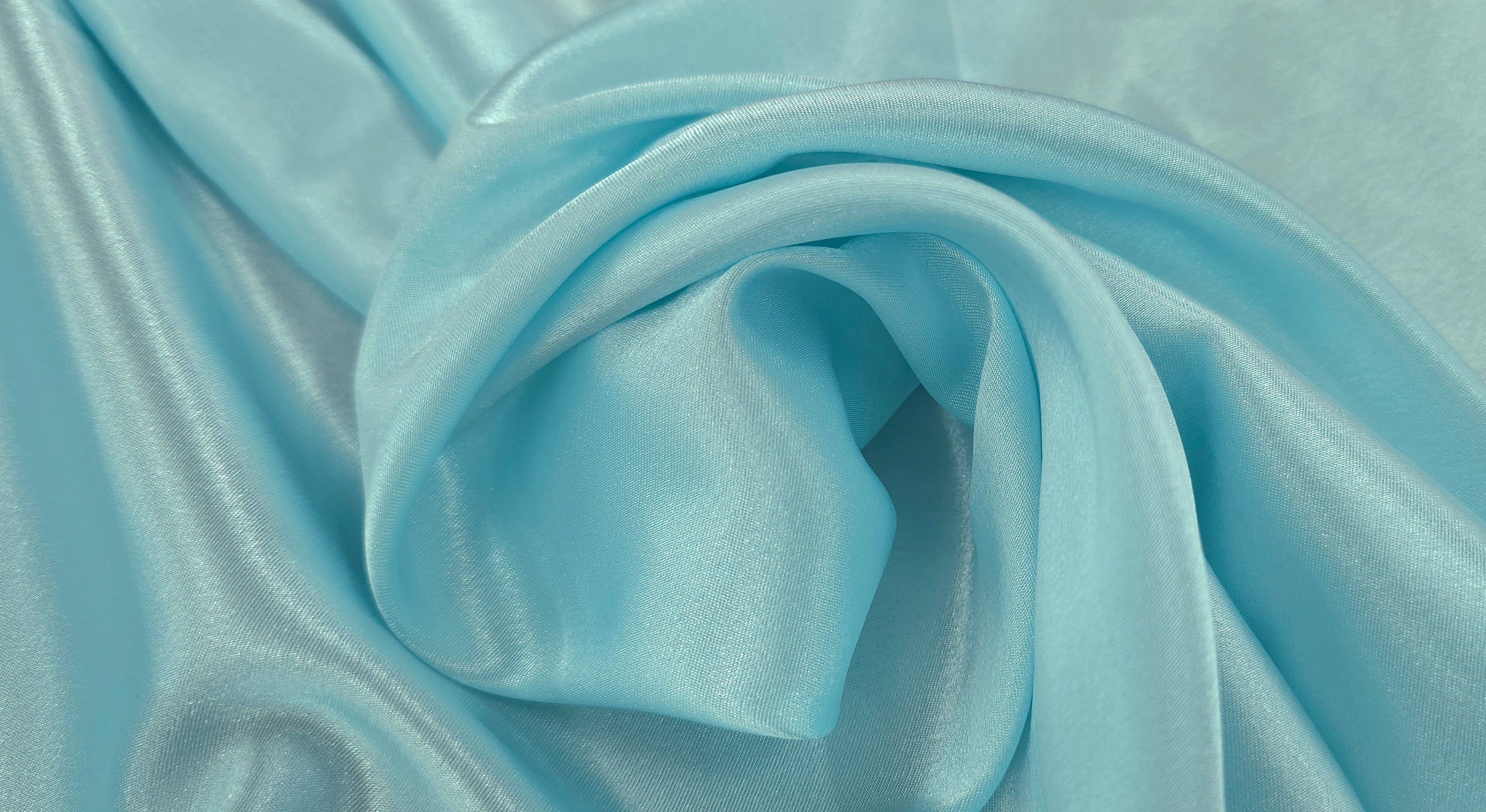 Charmeuse Satin Light Aqua