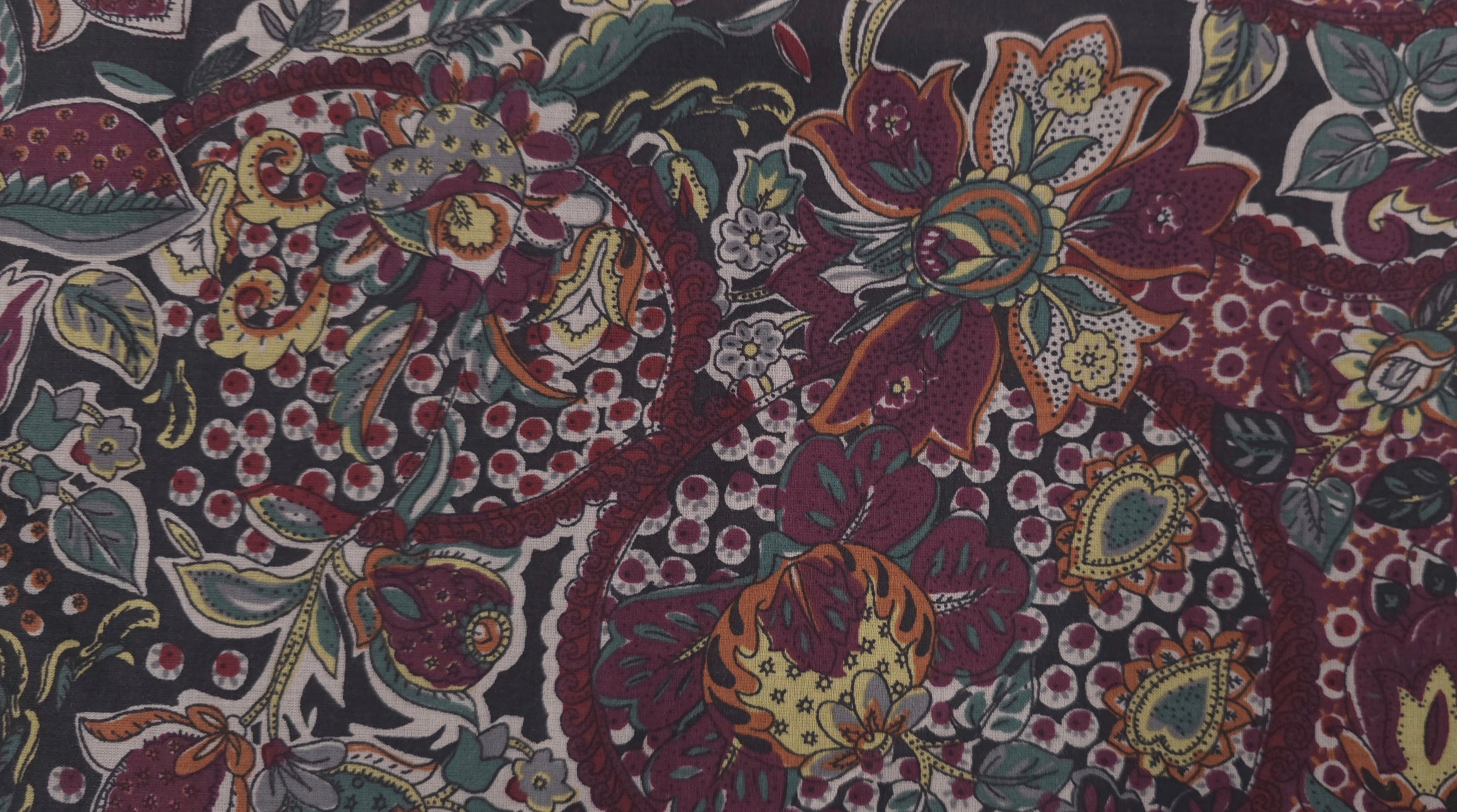 Printed Voile Vintage Garden