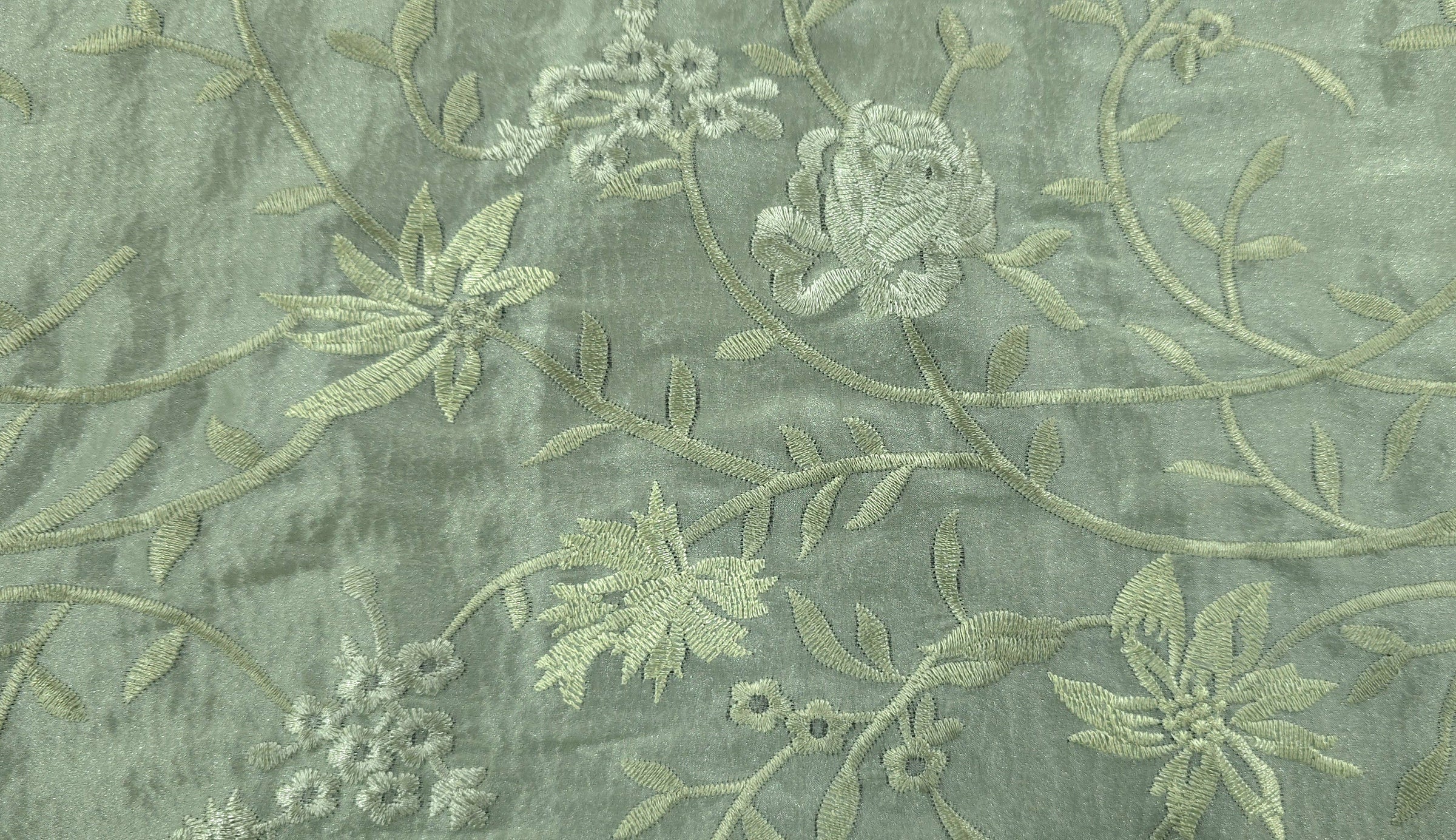 Embroidered Organza Floral Melody