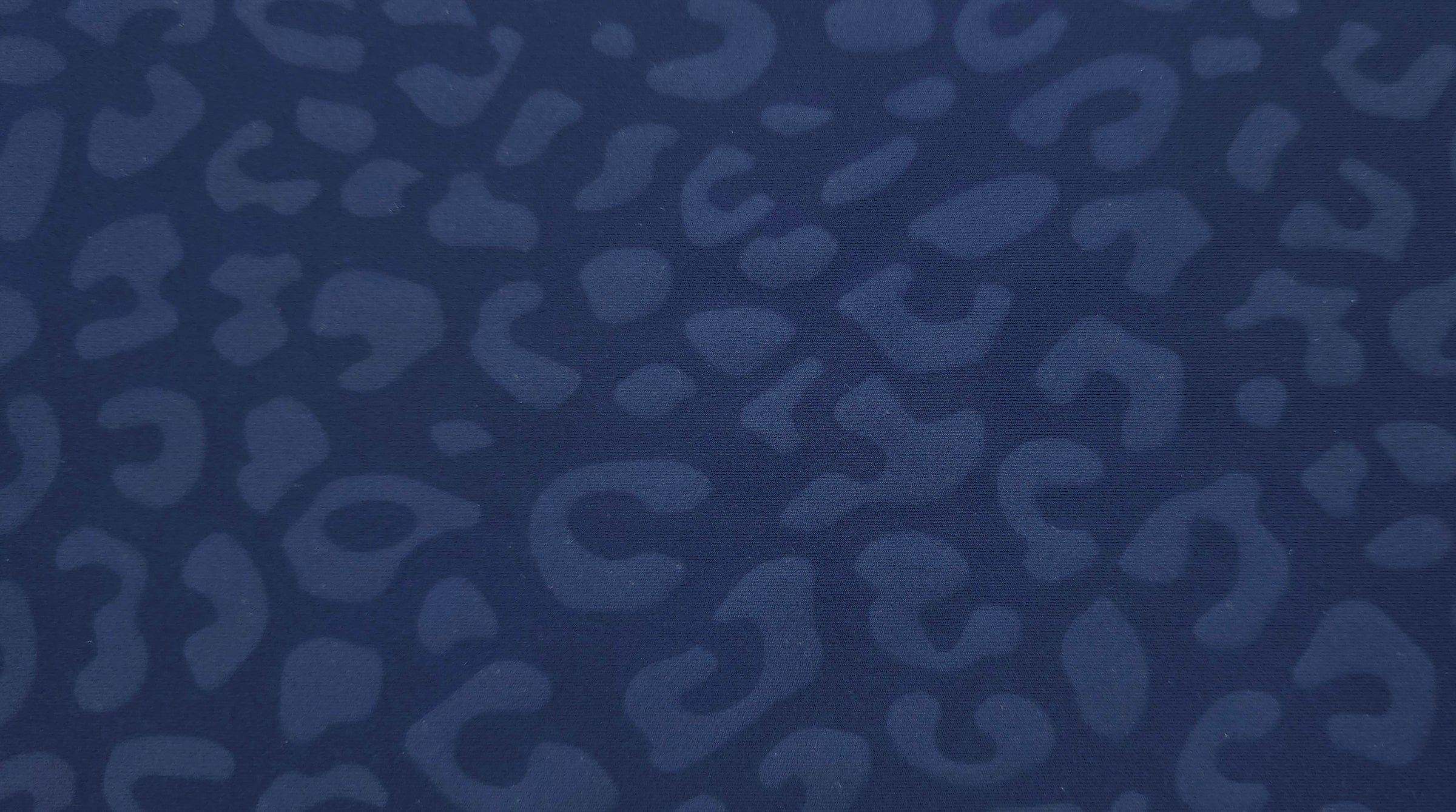Printed Knit Blue Leopard
