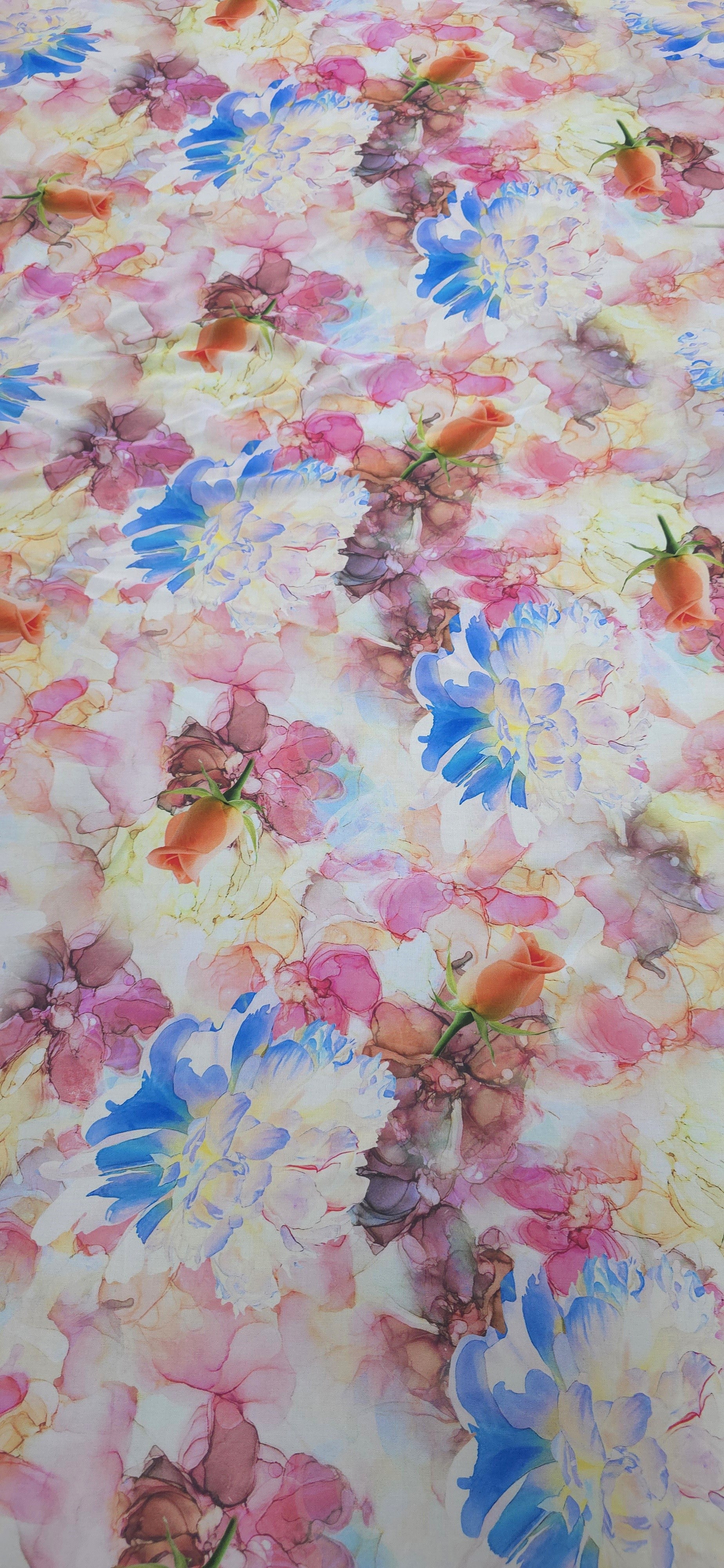 Stretch Rayon Floral Melody