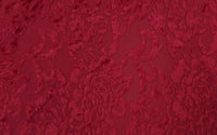 Burnout Velvet Stretch Knit Red