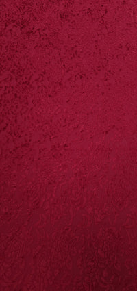 Burnout Velvet Stretch Knit Red