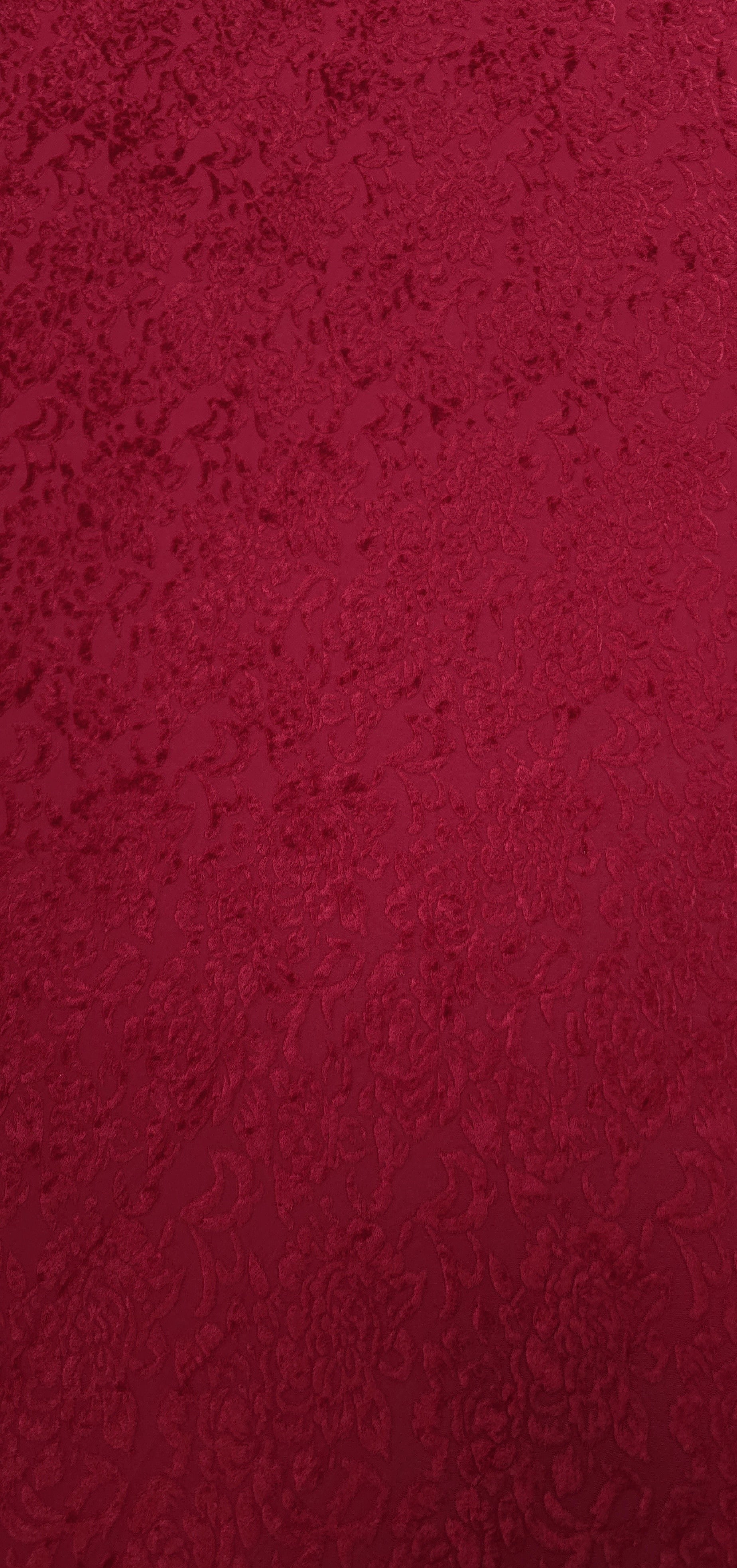 Burnout Velvet Stretch Knit Red