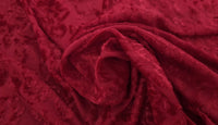 Burnout Velvet Stretch Knit Red