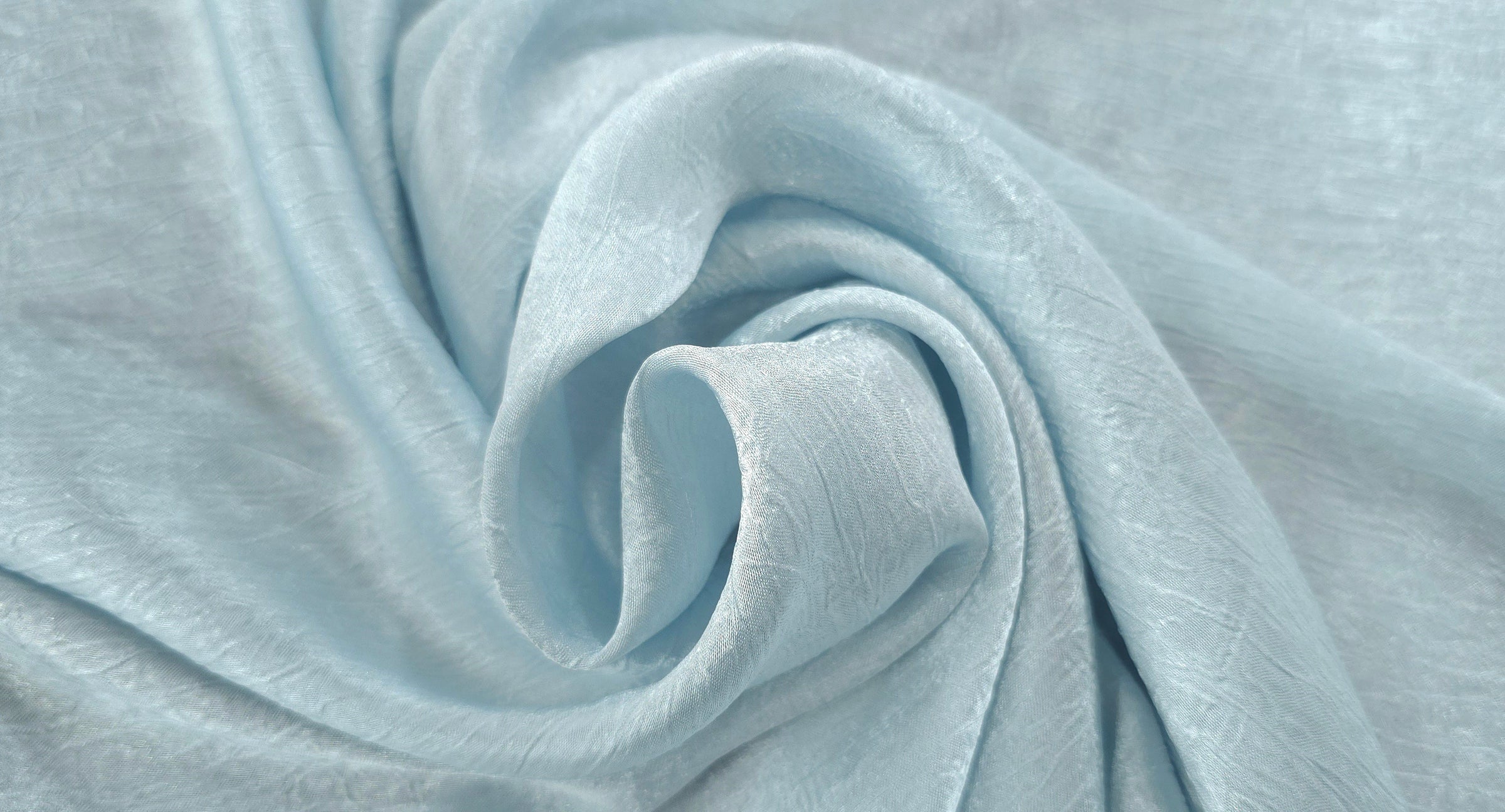 Textured Woven Stretch Polyester Pale Blue