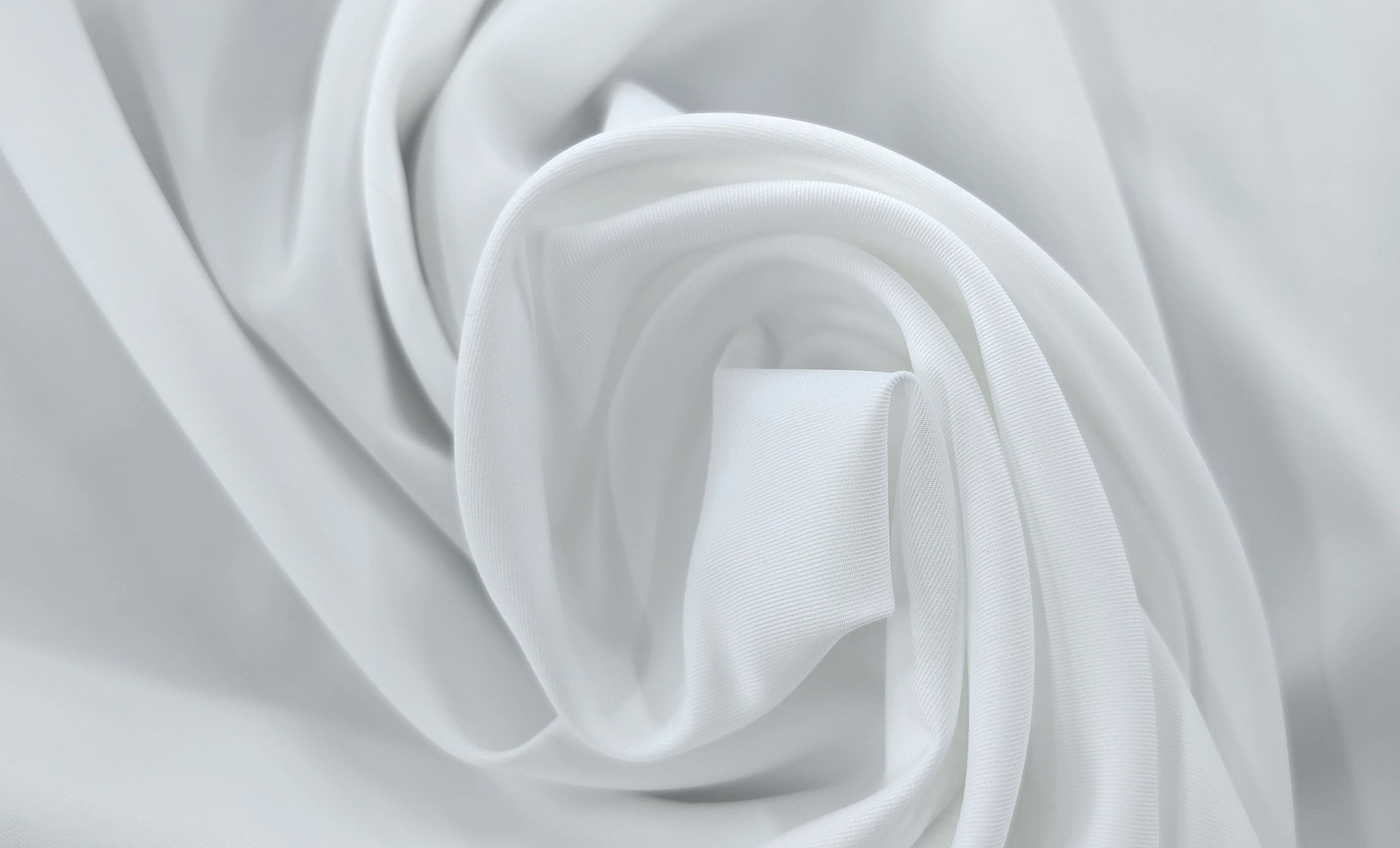 Polyester Faille White