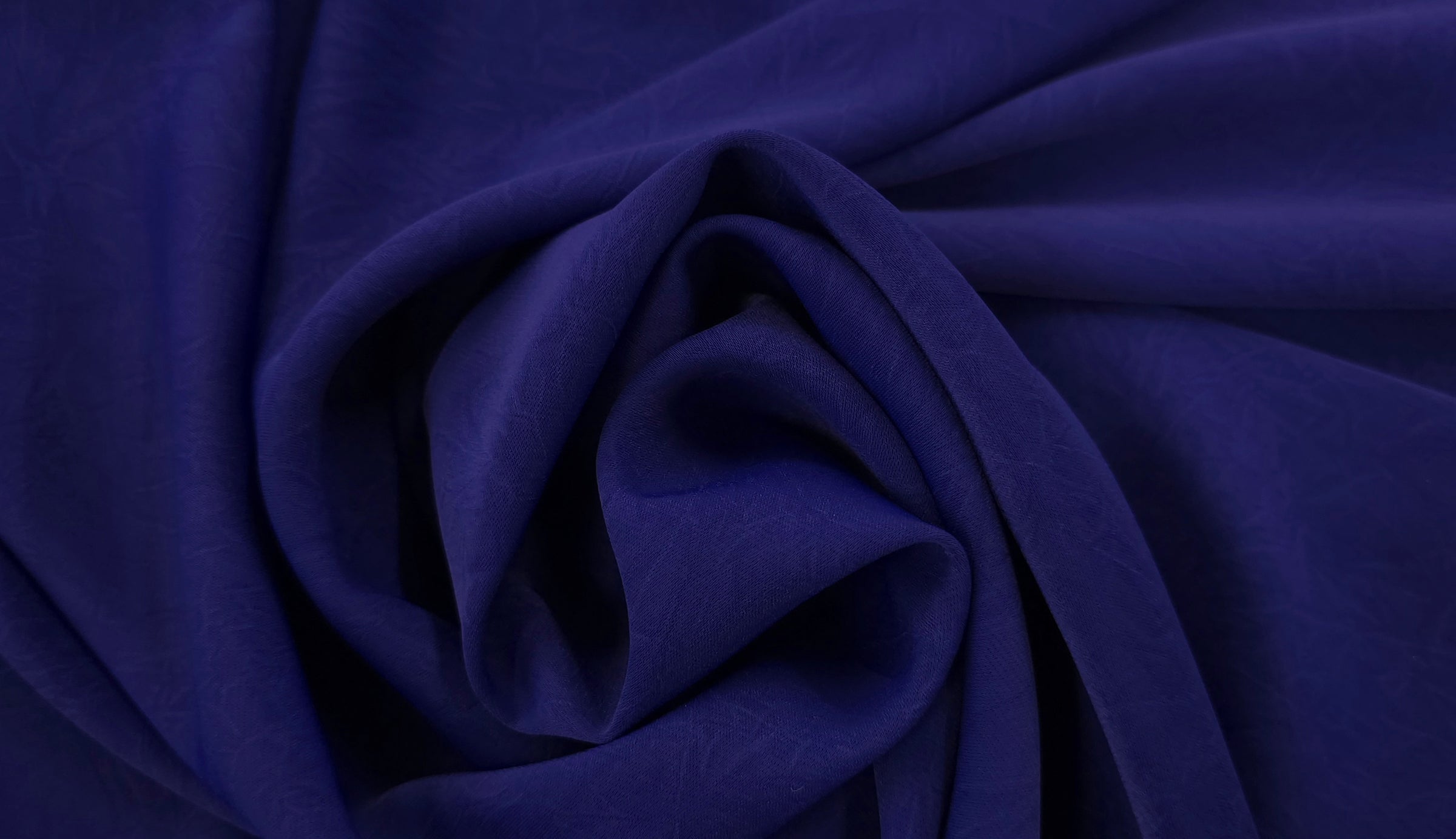 Textured Woven Stretch Polyester Cobalt