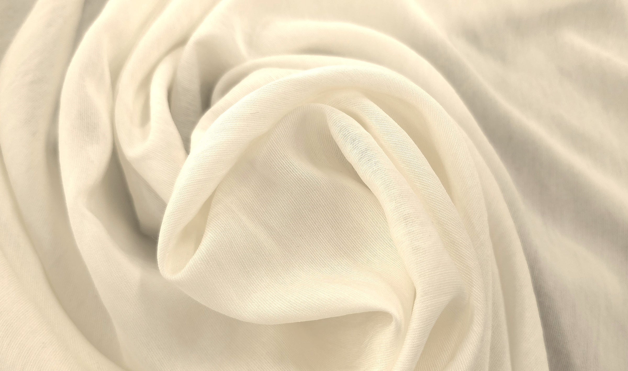 Crinkle Look Rayon Ivory