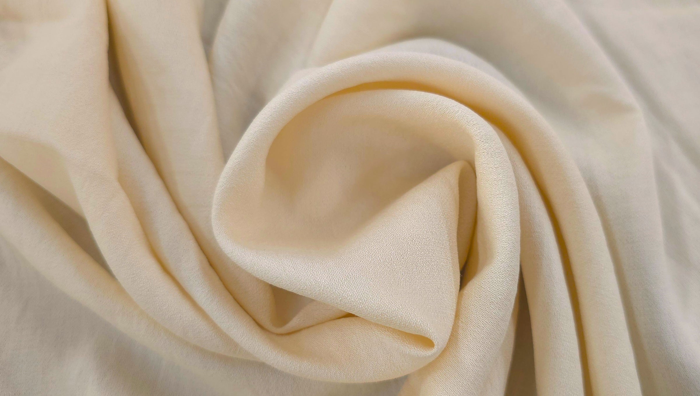 Crinkle Crepe Look Rayon Cream
