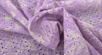 Embroidered Cotton Enchanted Lilac