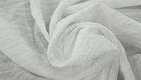 Cotton Stripe Medley Silk White