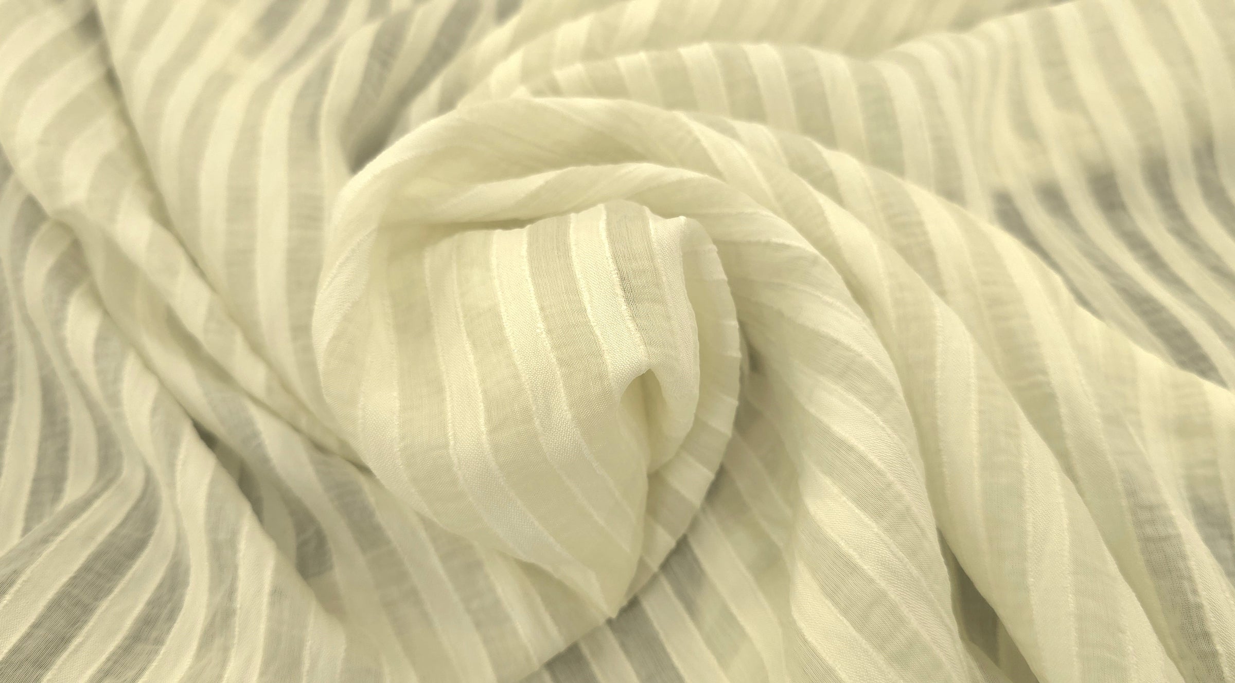 Striped Polyester Pastel Lime