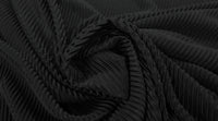 Pleated Knit Black