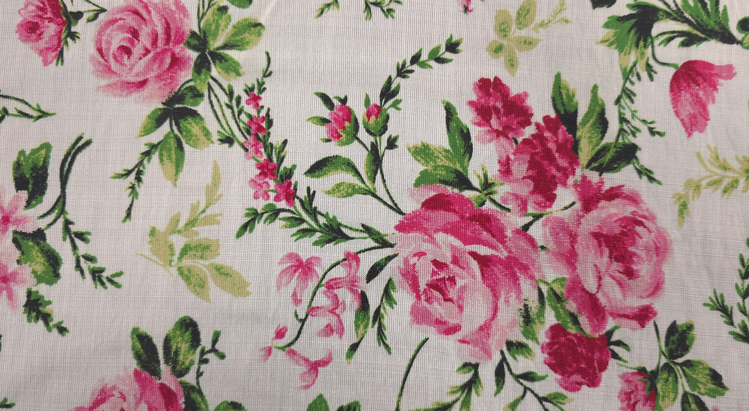 Printed Rayon Rose Garden