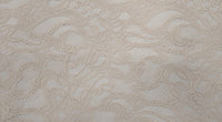 Dainty Lace Floral Swirl Beige