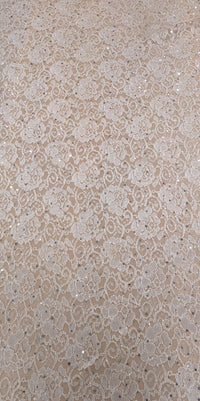 Sequinned Embroidered Lace Blush Melody