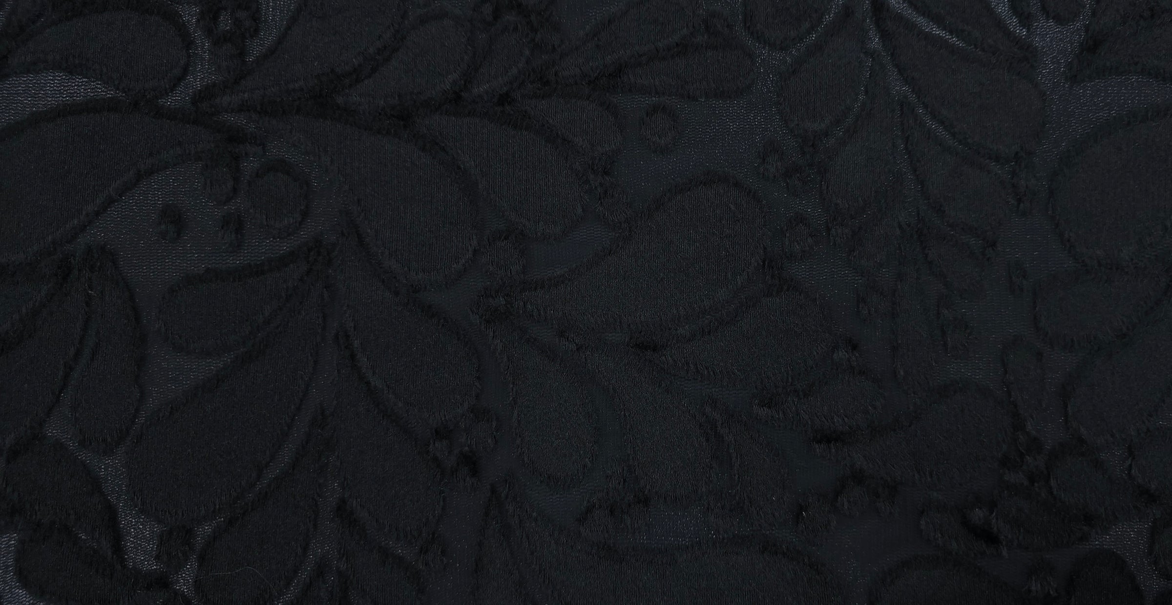 Burnout Velvet Tulle Black Magic