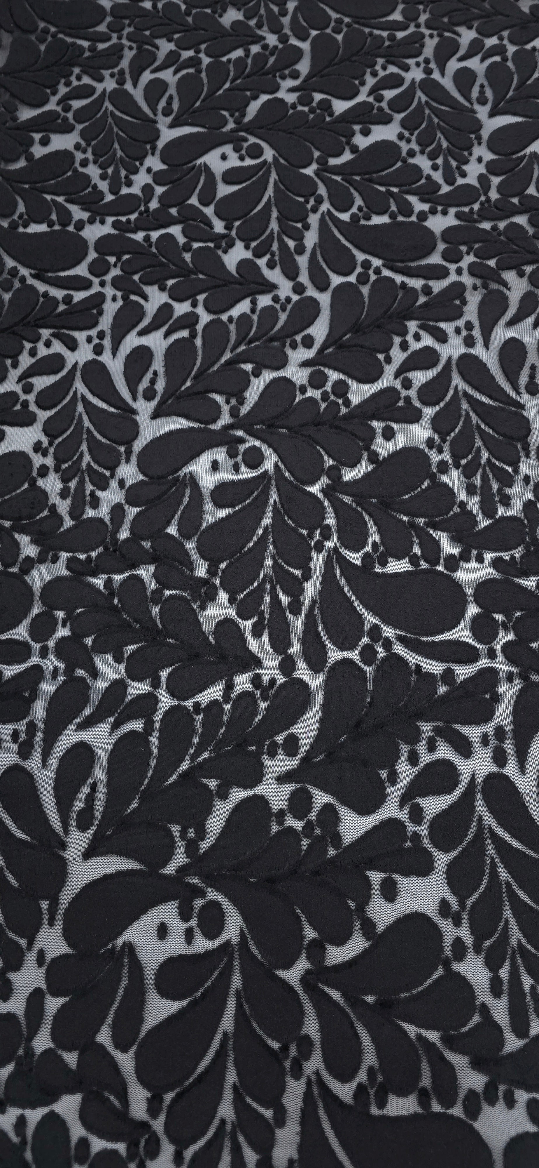 Burnout Velvet Tulle Black Magic