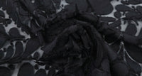 Burnout Velvet Tulle Black Magic