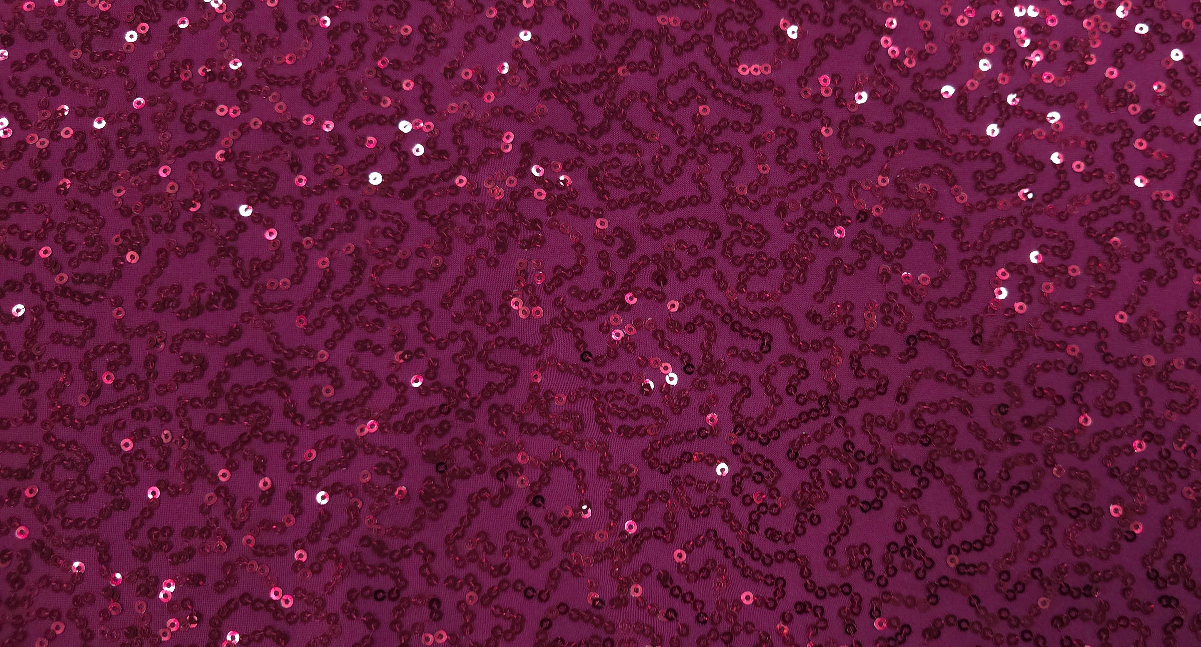 Stretch Sequin Swirl Burgundy