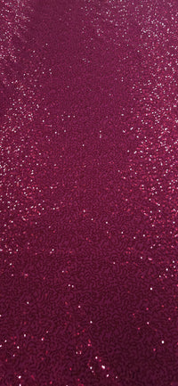 Stretch Sequin Swirl Burgundy