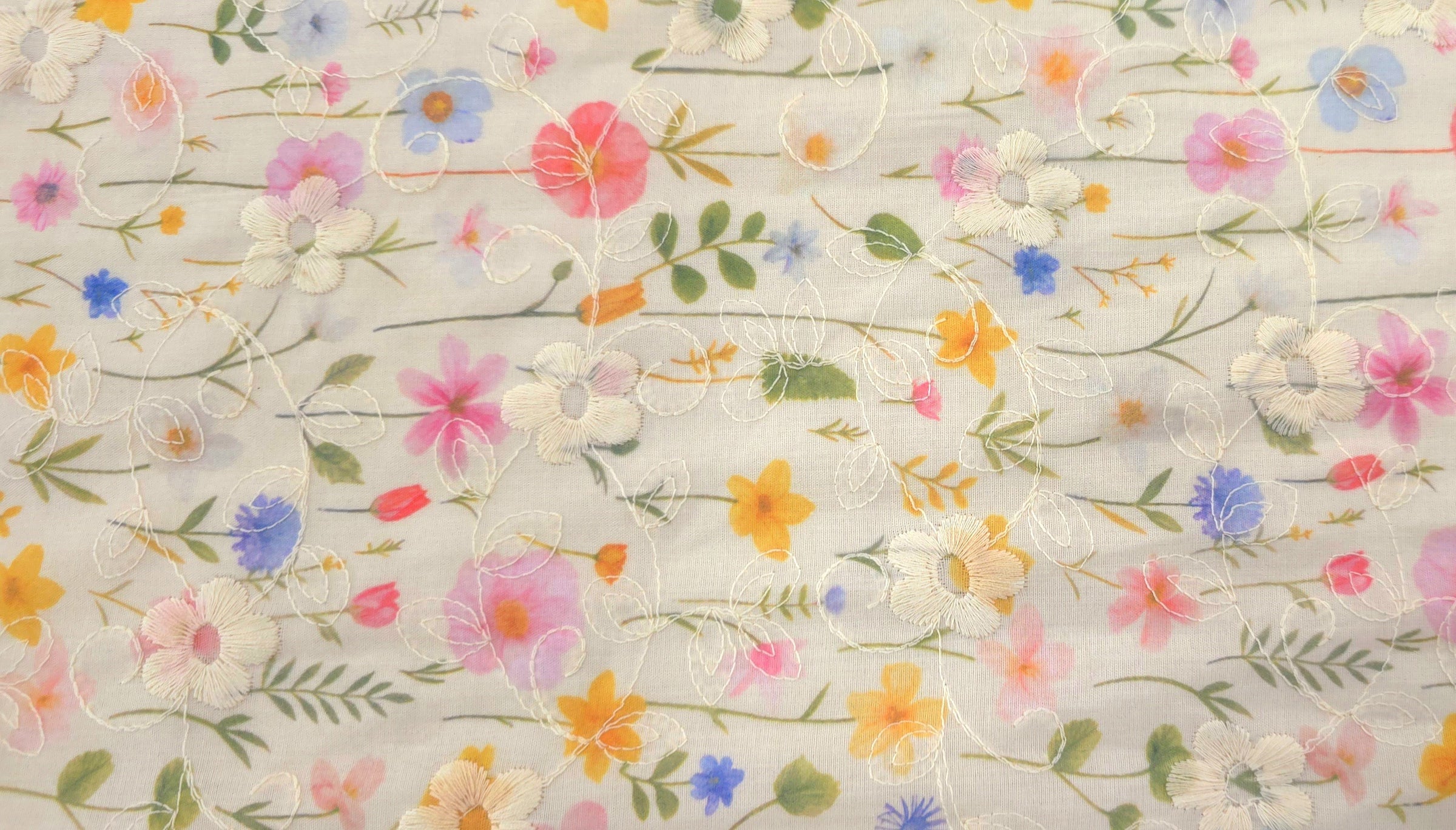 Embroidered Voile Secret Garden