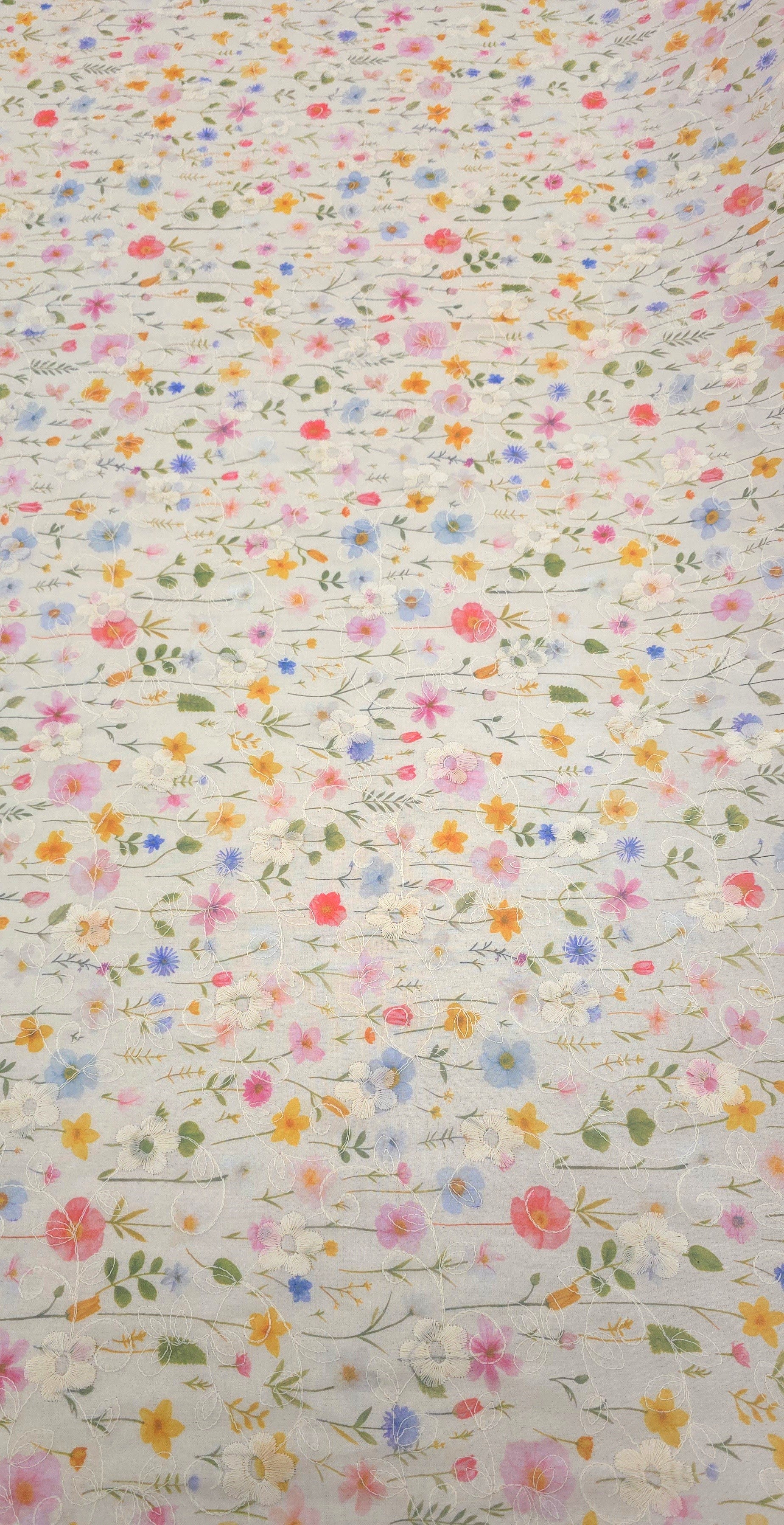 Embroidered Voile Secret Garden