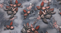 Linen Look Winter Leaves