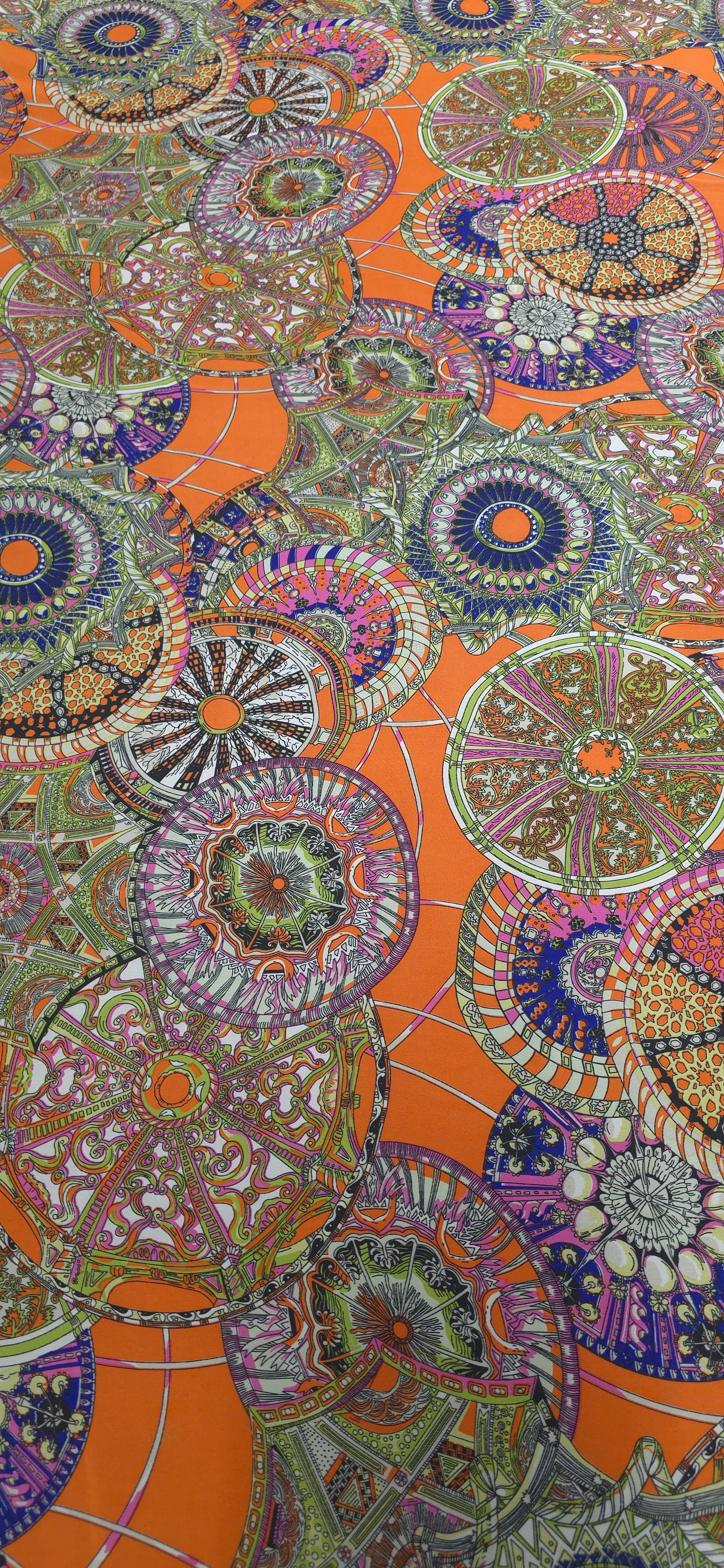 Printed Polyester Spiral Art