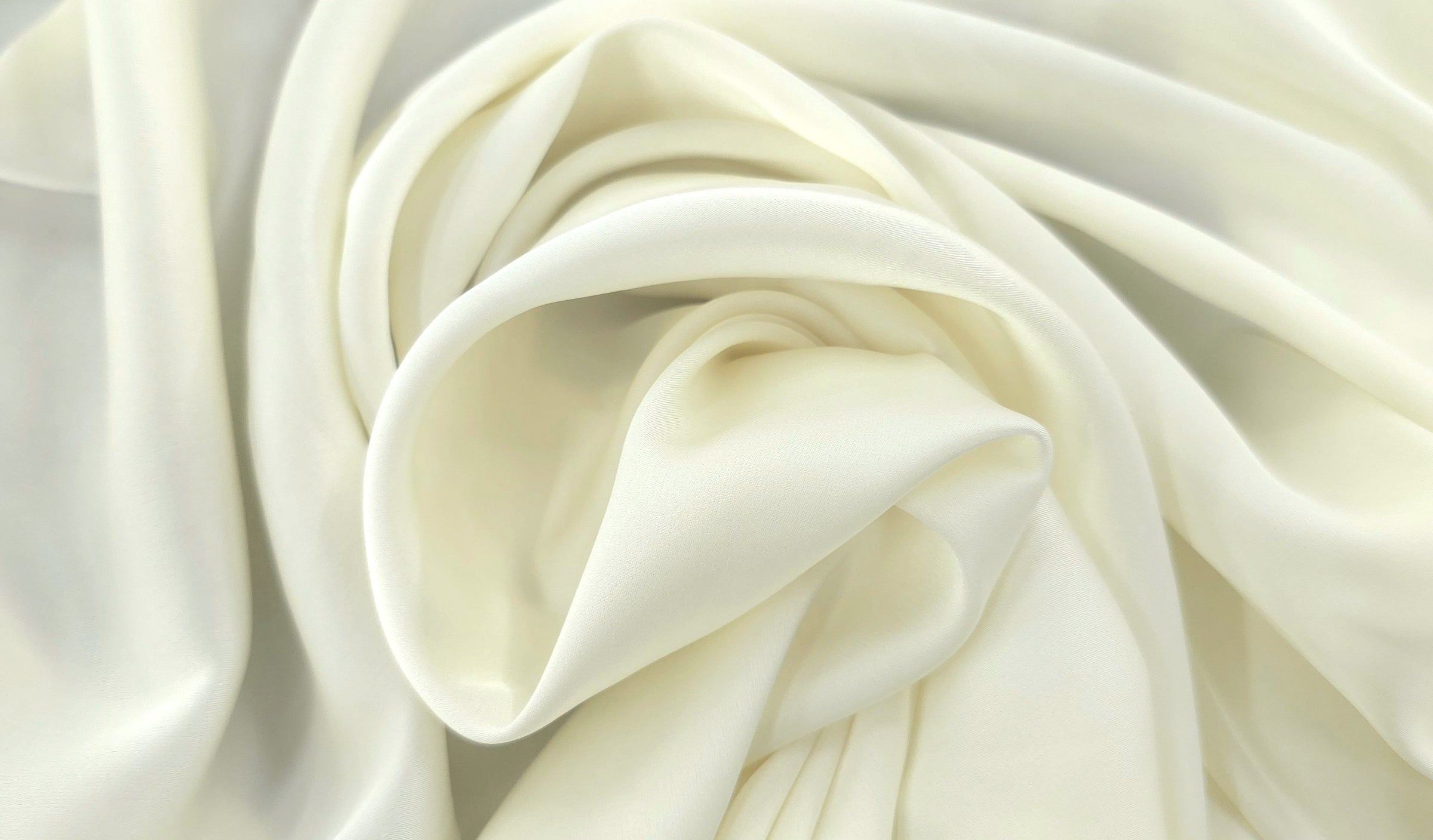 Stretch Satin Ivory