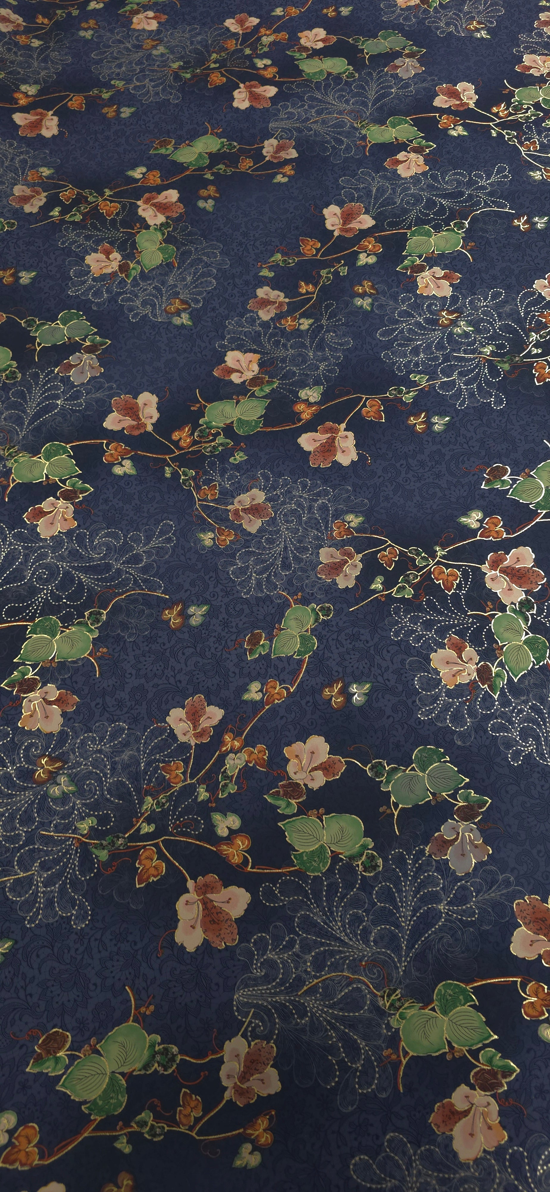 Woven Stretch Polyester Leafy Melody