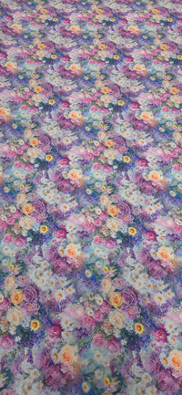 Woven Stretch Polyester Artistique Lilac