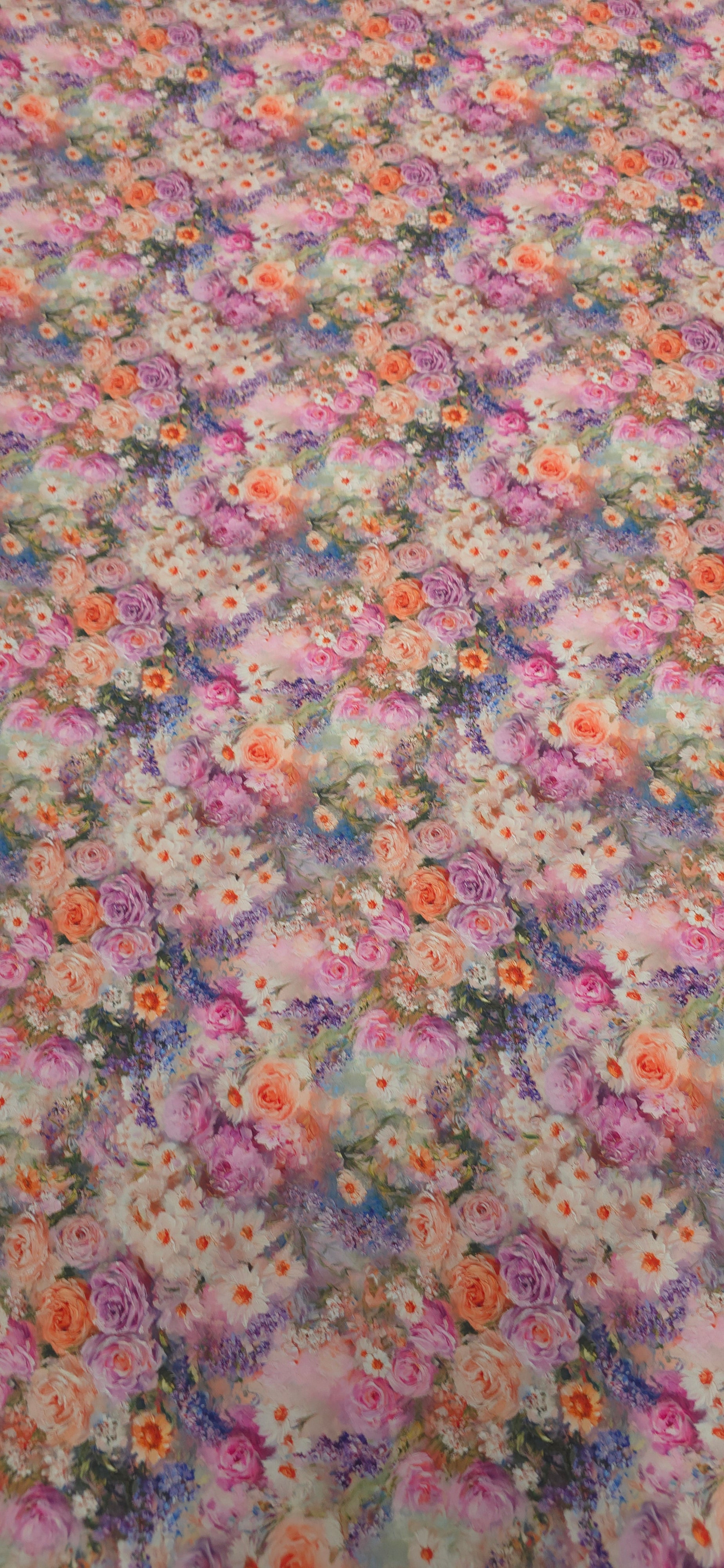Woven Stretch Polyester Artistique Pink