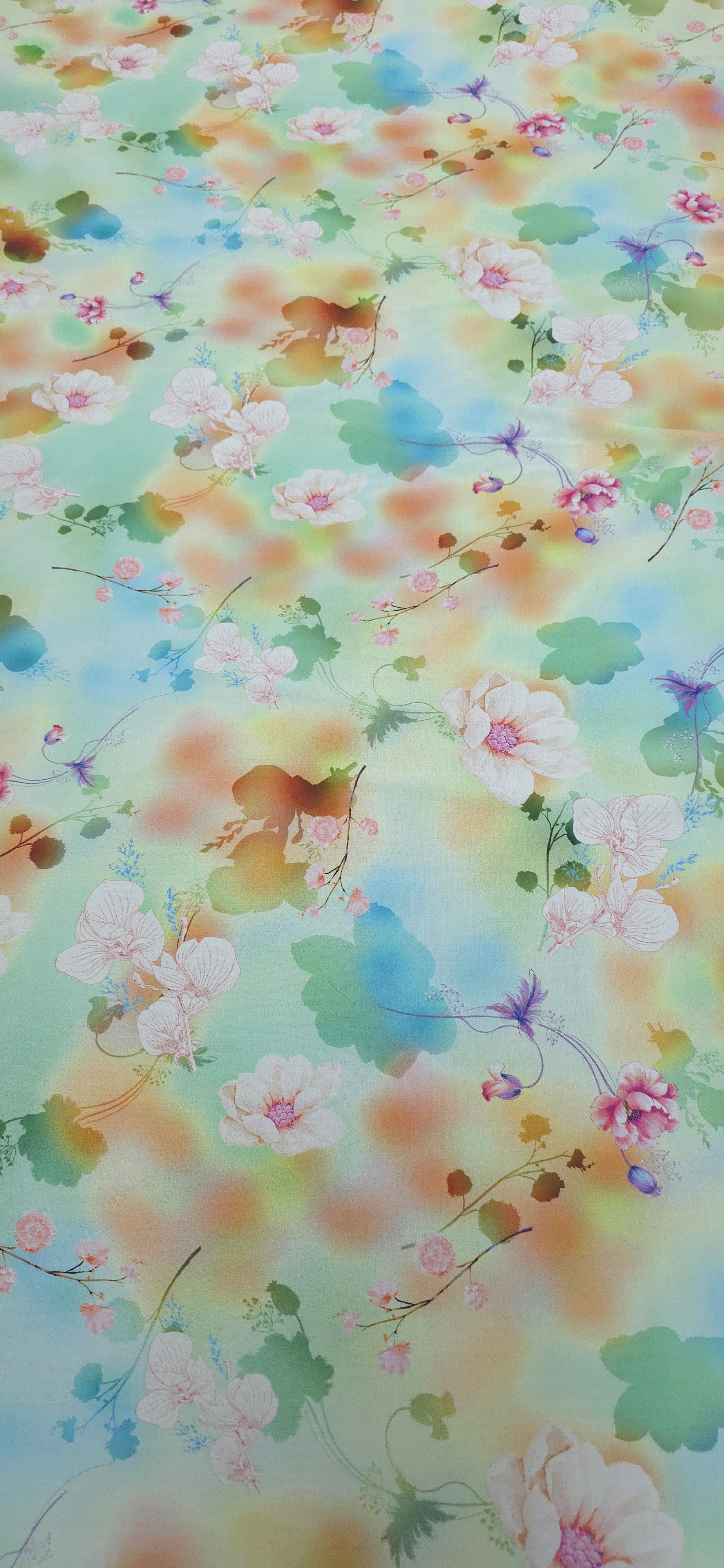 Stretch Rayon Secret Garden